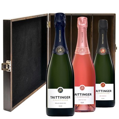 The Taittinger Collection Treble Luxury Gift Boxed Champagne